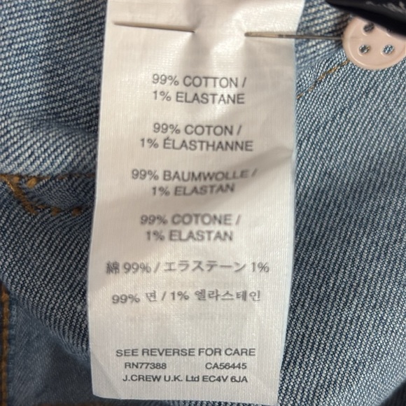 J. Crew Rayner Wide Leg High Rise Crop Length Jeans - Size 29 - Picture 8 of 9